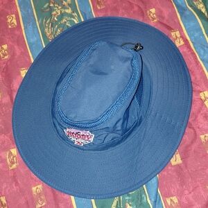 Rugby Bucket Hat No Fly Zone Unworn Port & Company Mens S/M Dark Blue Authentic